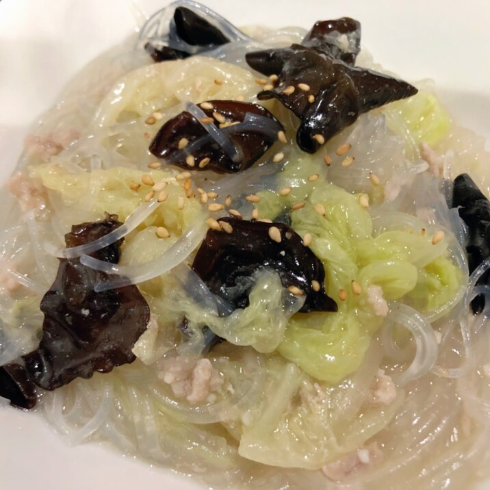 火も包丁も不使用!簡単白菜中華春雨